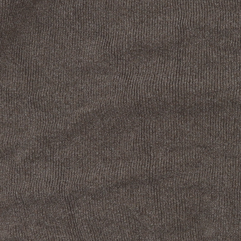 Carson Mens Brown Argyle/Diamond  Cardigan Jumper Size M