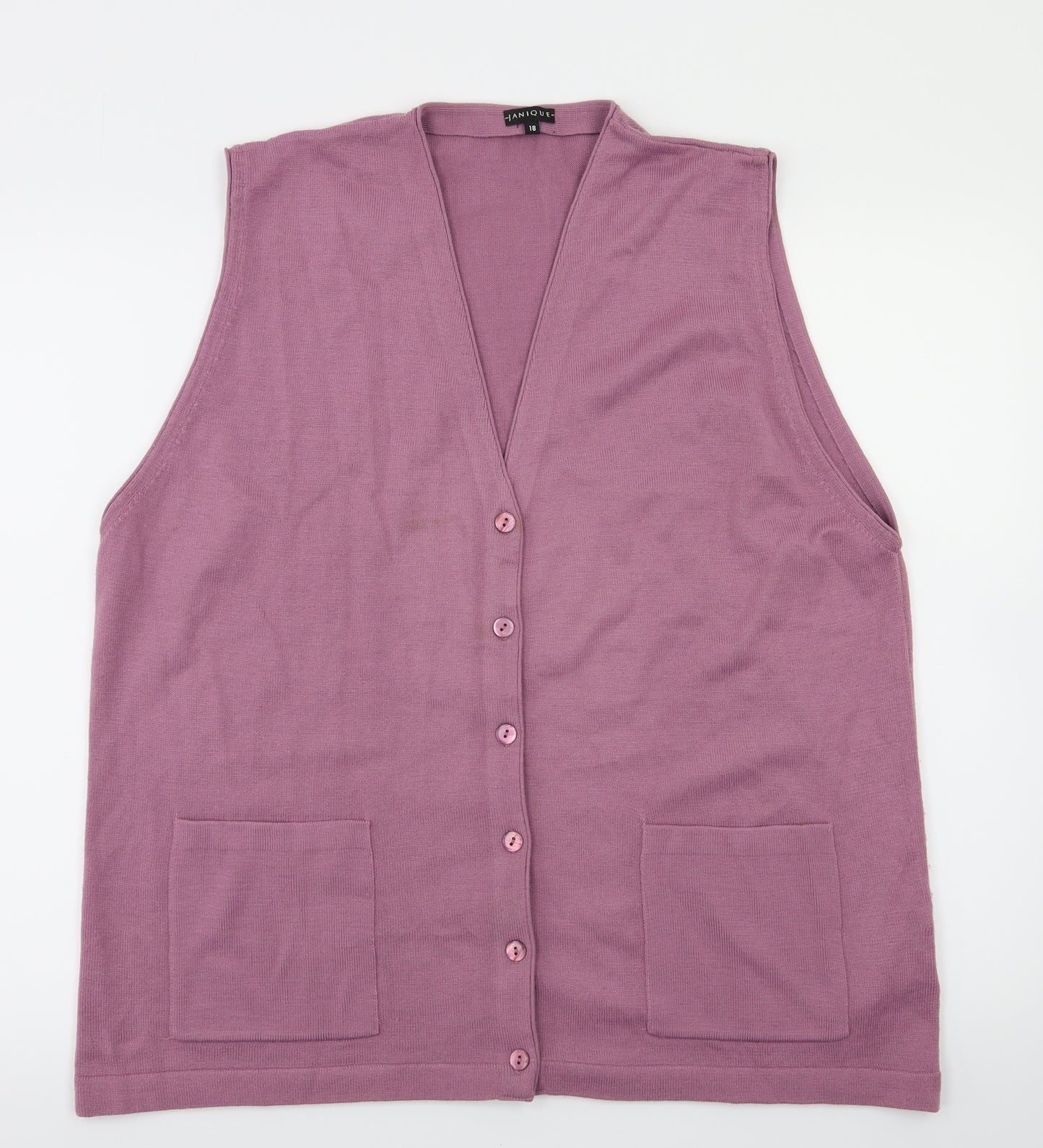 Janique Womens Purple   Cardigan Jumper Size 18