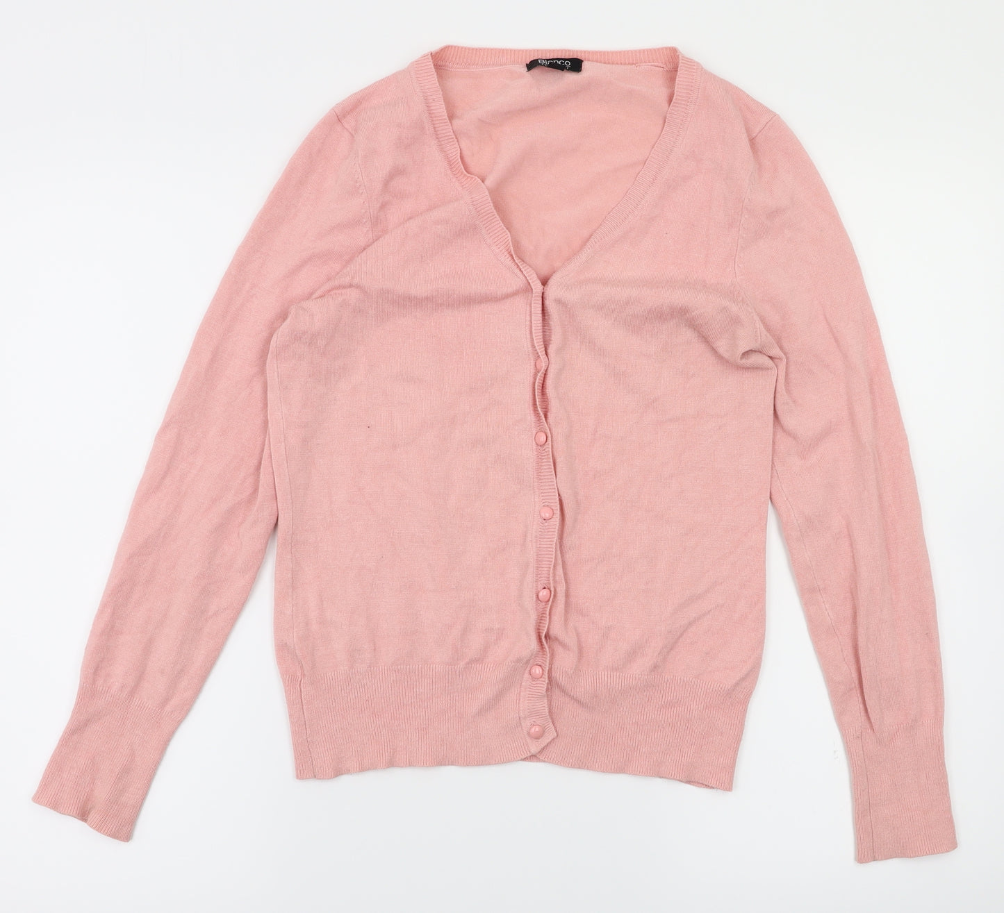 Blanco Tricot Womens Pink   Cardigan Jumper Size L
