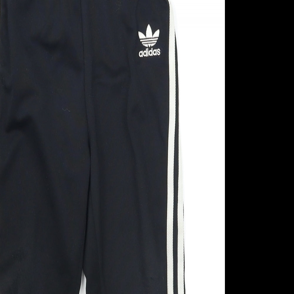 adidas Boys Black   Jogger Trousers Size 3-4 Years