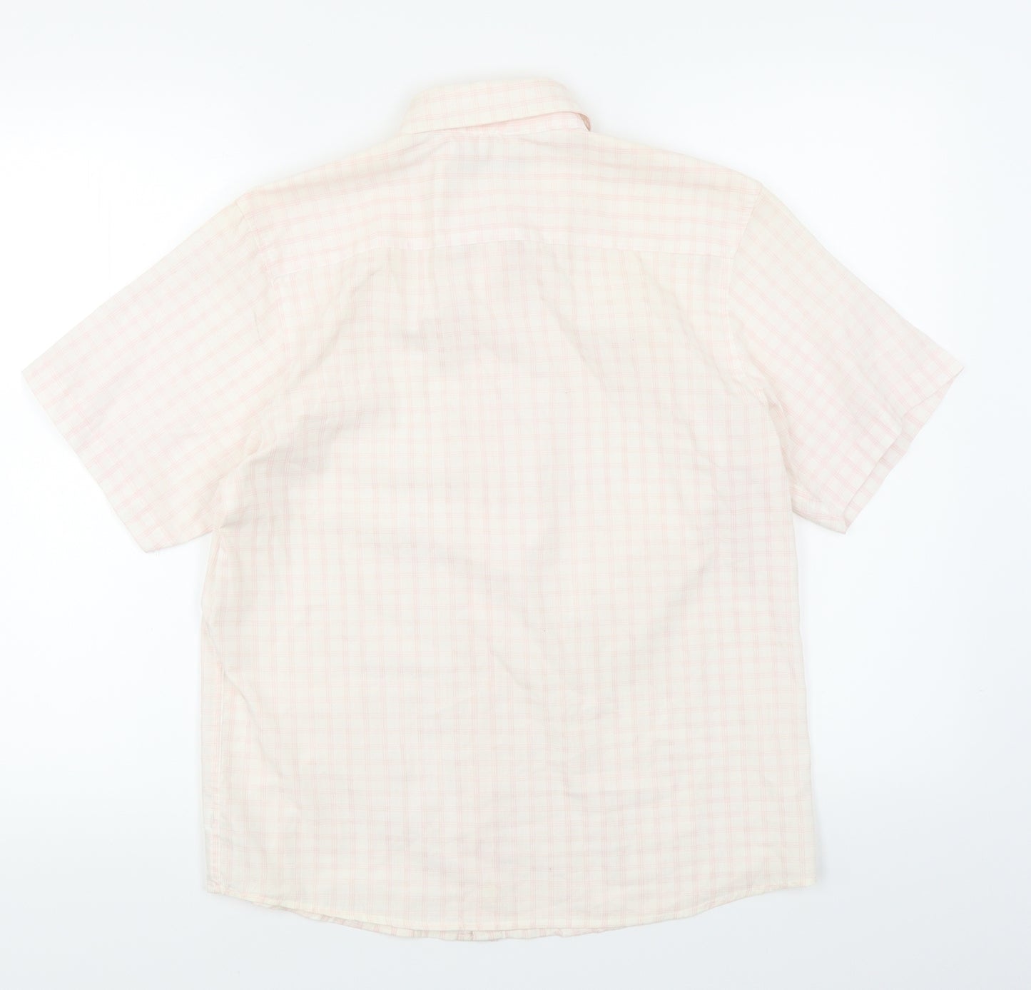 Suited & Booted Boys Pink Plaid  Basic Button-Up Size 11-12 Years