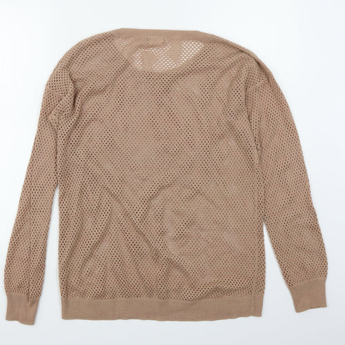 Sweet Romeo Womens Brown   Pullover Jumper Size M  - Mesh