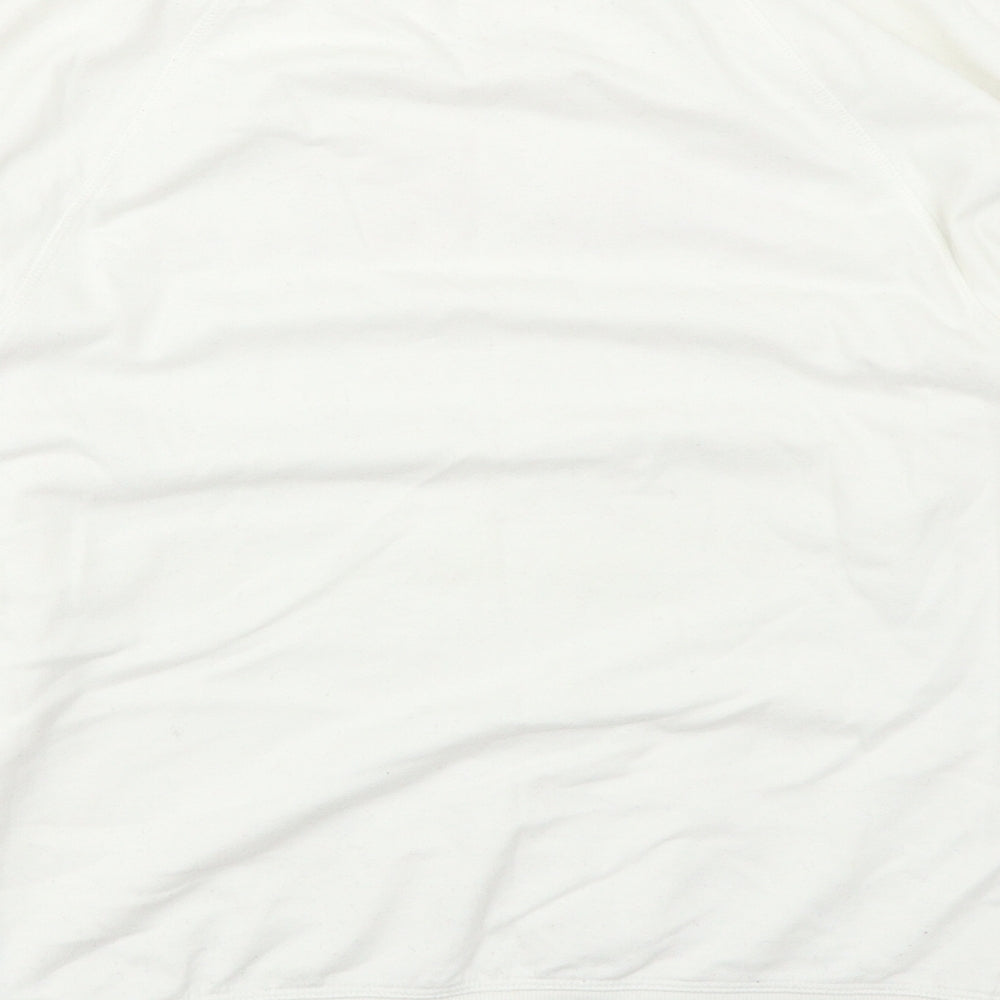 George Womens White   Pullover Sweatshirt Size S