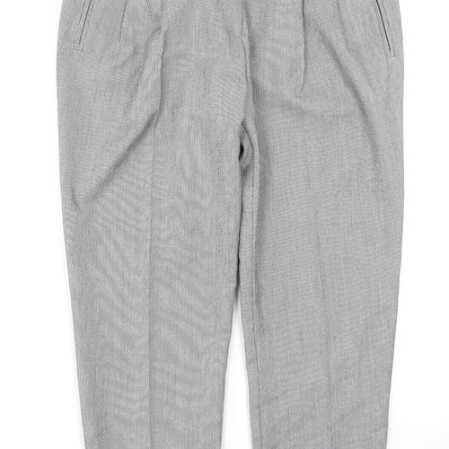 Dorothy Perkins Womens Black Check  Trousers  Size 12 L25 in