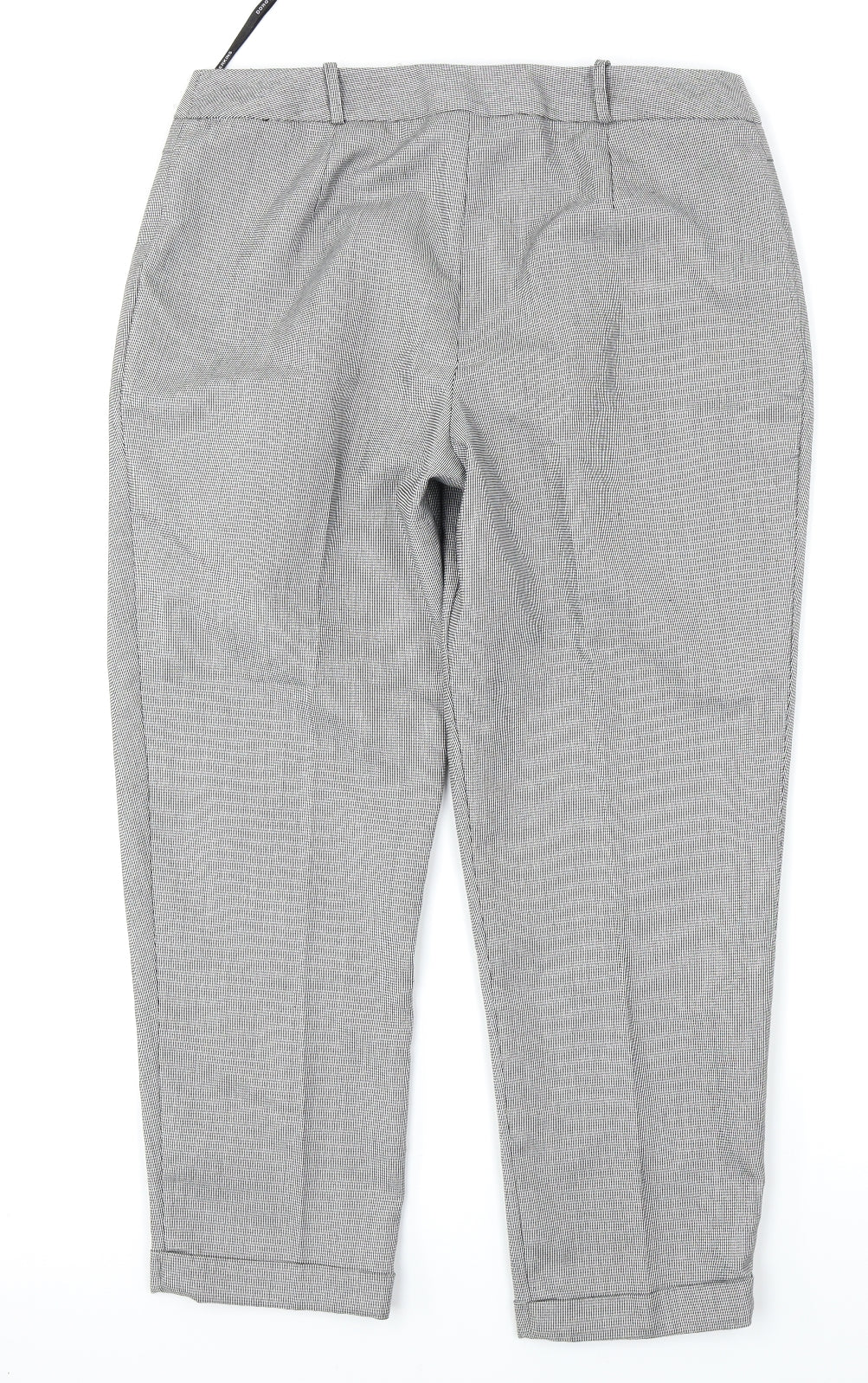 Dorothy Perkins Womens Black Check  Trousers  Size 12 L25 in