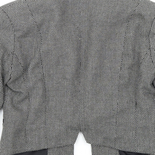 Miss Selfridge Womens Black Check  Jacket Blazer Size 8