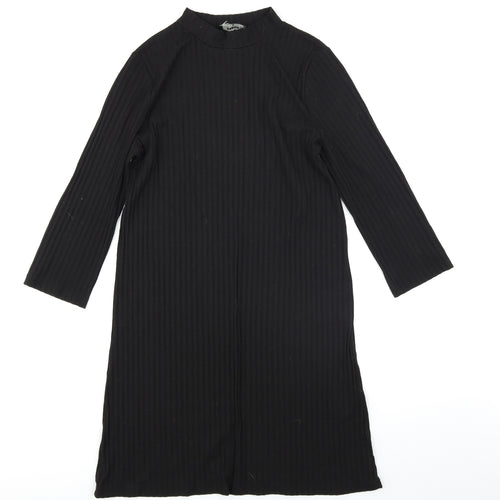 Papaya Womens Black   A-Line  Size S  - Ribbed
