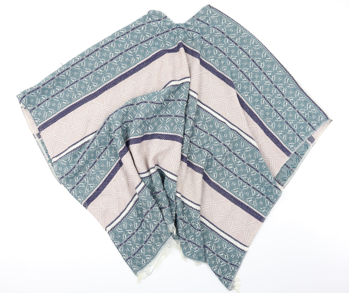 George Womens Blue Striped  Cape Jumper One Size