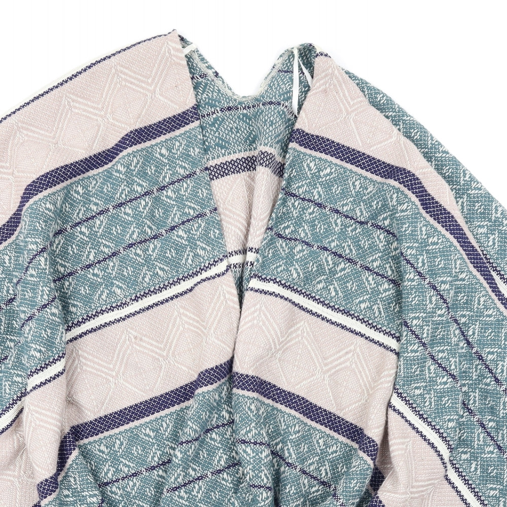 George Womens Blue Striped  Cape Jumper One Size