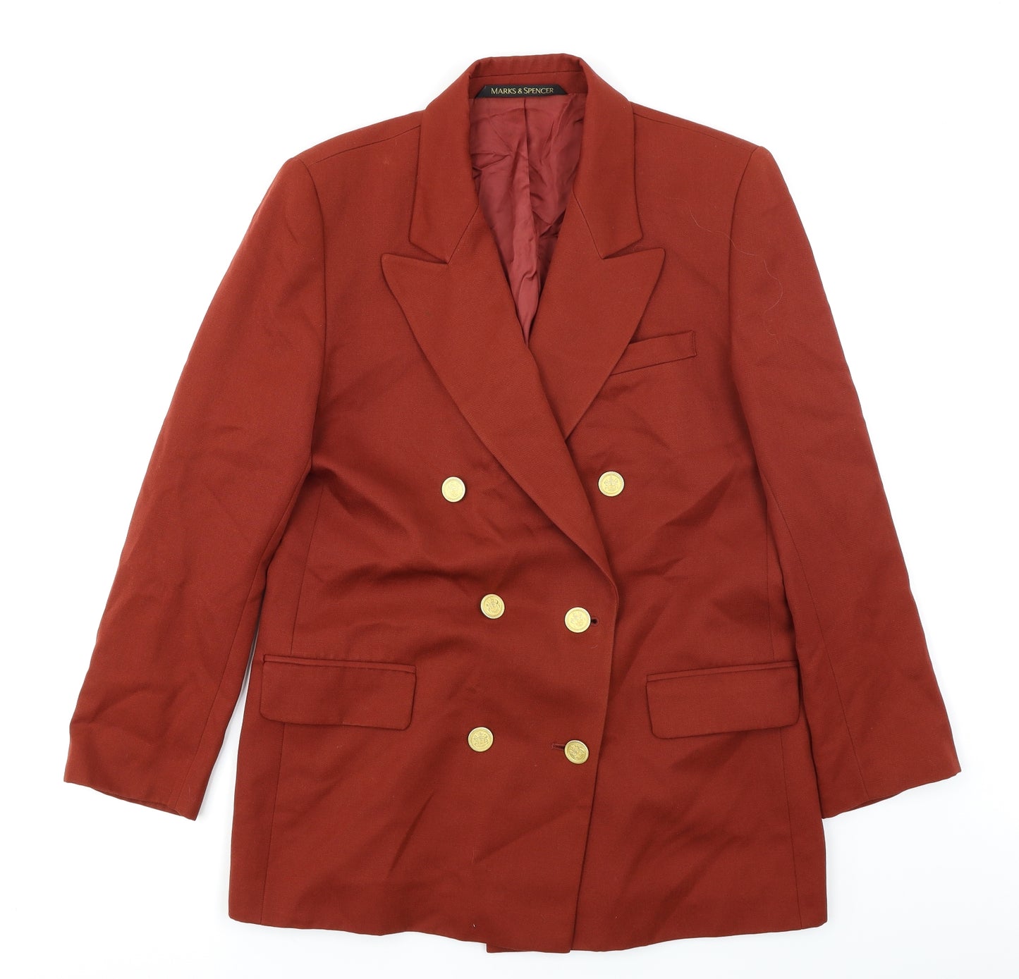 Marks & Spencer Womens Orange   Jacket Blazer Size 14