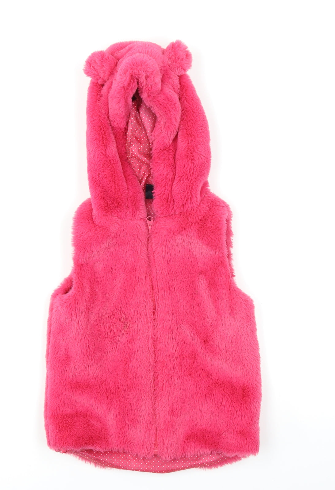 Pep & Co Girls Pink   Gilet Coat Size 4-5 Years