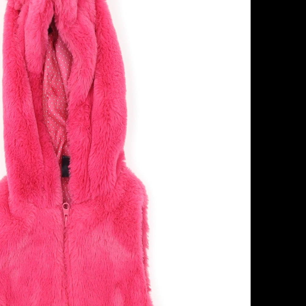 Pep & Co Girls Pink   Gilet Coat Size 4-5 Years