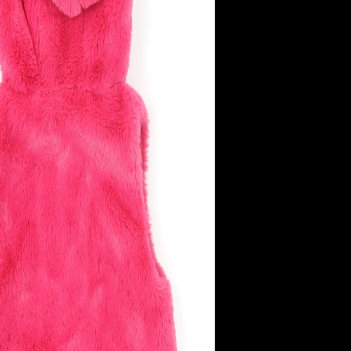 Pep & Co Girls Pink   Gilet Coat Size 4-5 Years