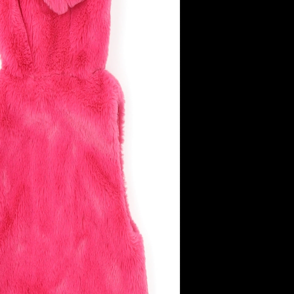 Pep & Co Girls Pink   Gilet Coat Size 4-5 Years