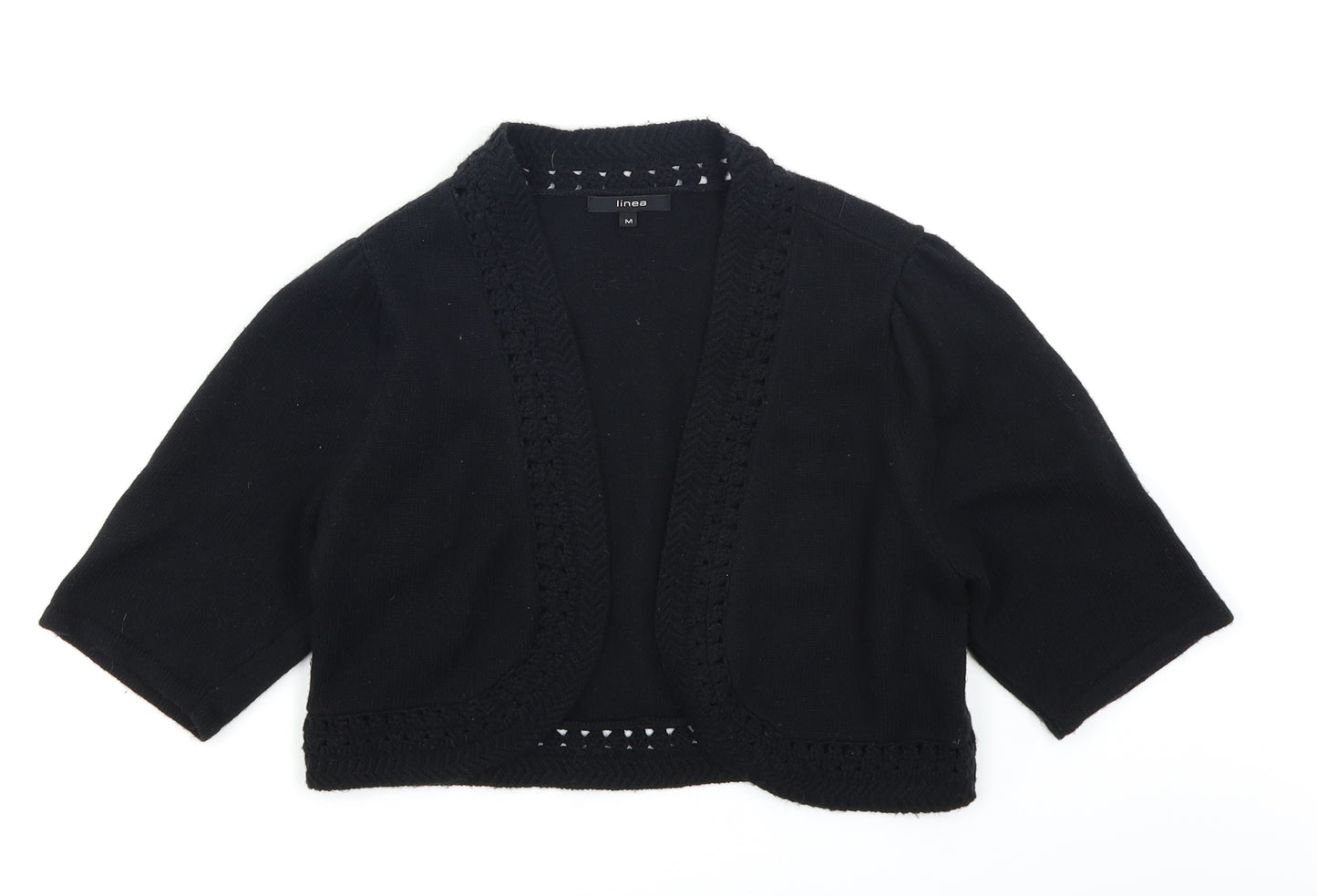 Linea Womens Black   Shrug Jumper Size M