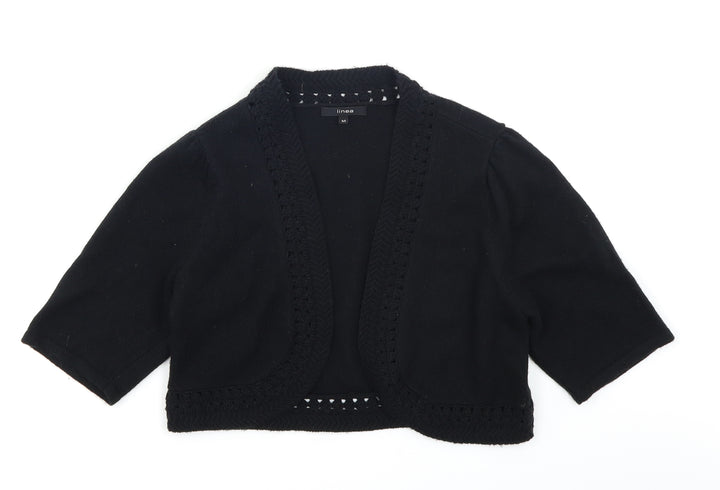 Linea Womens Black   Shrug Jumper Size M