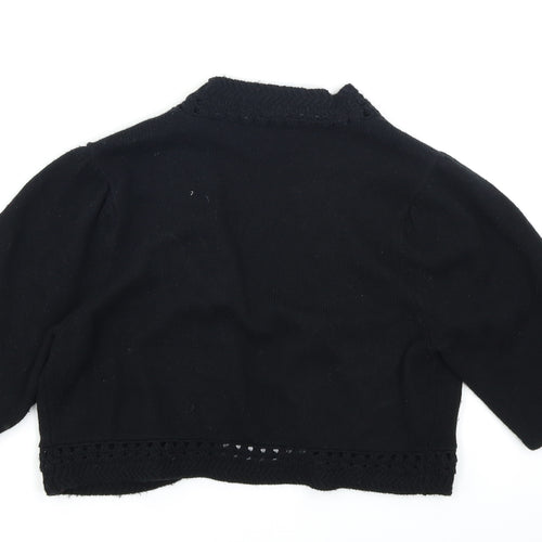 Linea Womens Black   Shrug Jumper Size M