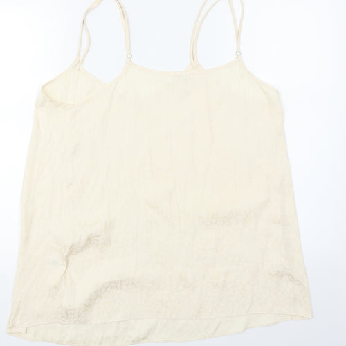River Island Womens Beige Animal Print  Camisole Blouse Size 16