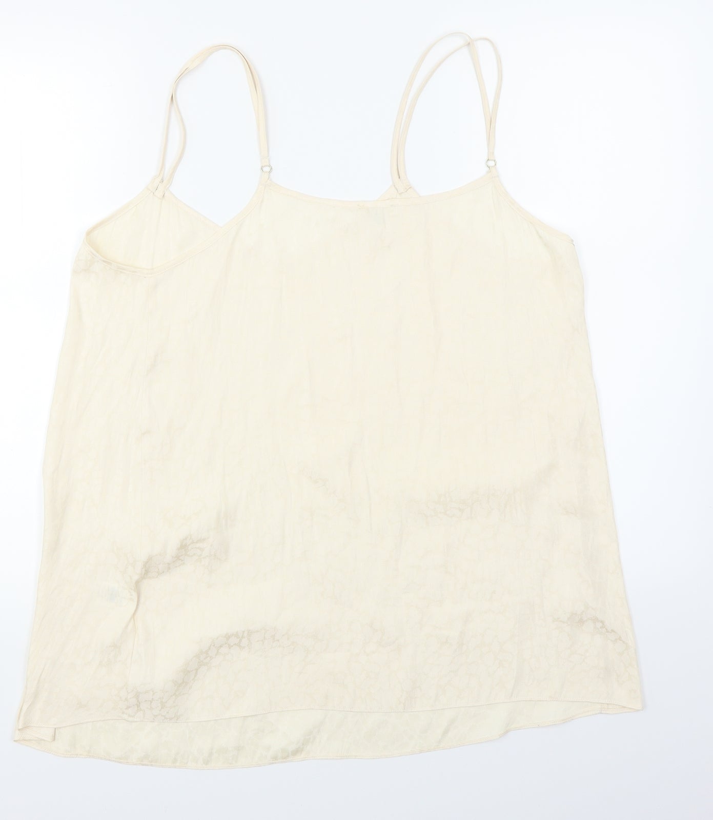 River Island Womens Beige Animal Print  Camisole Blouse Size 16