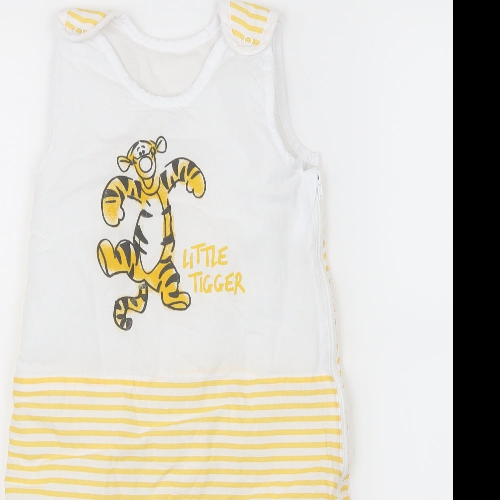 Disney Baby Baby White Geometric  Cami One Piece Size 3-6 Months  - Tigger