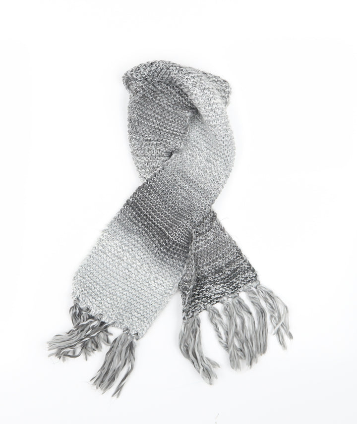 Preworn Girls Silver Knit Scarf Scarves & Wraps One Size