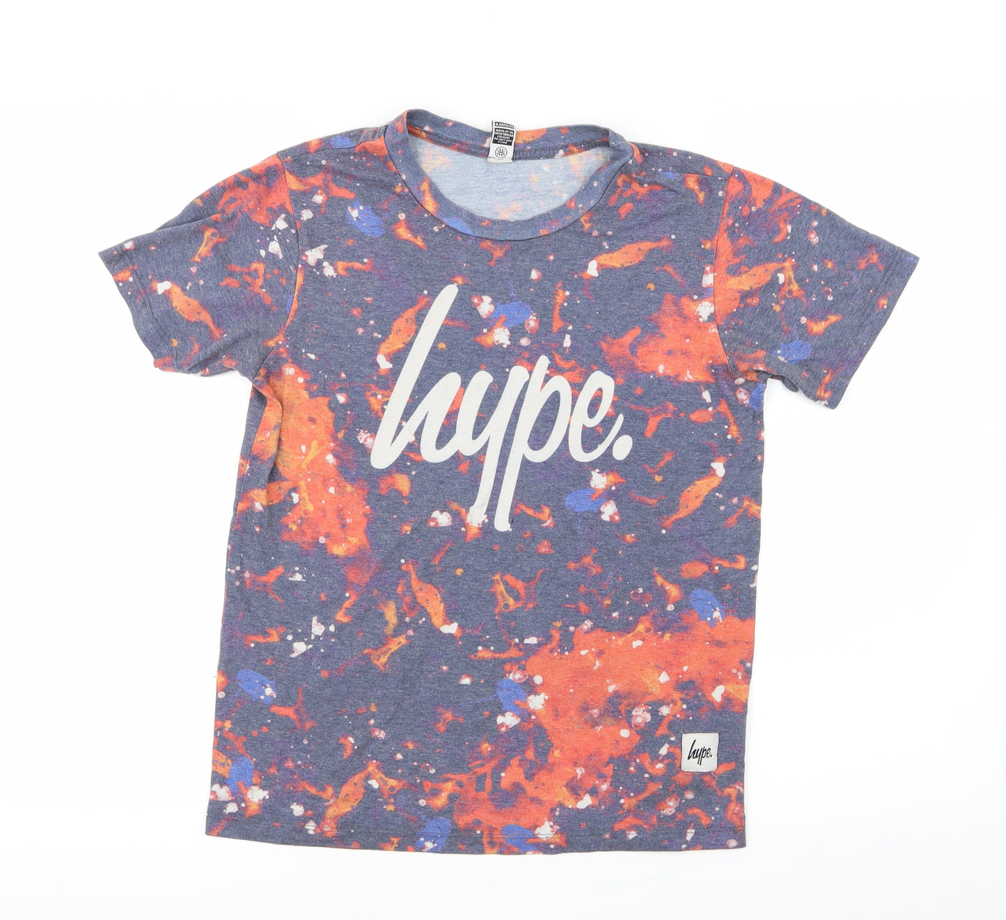 Hype Boys Red Geometric  Basic T-Shirt Size 13 Years