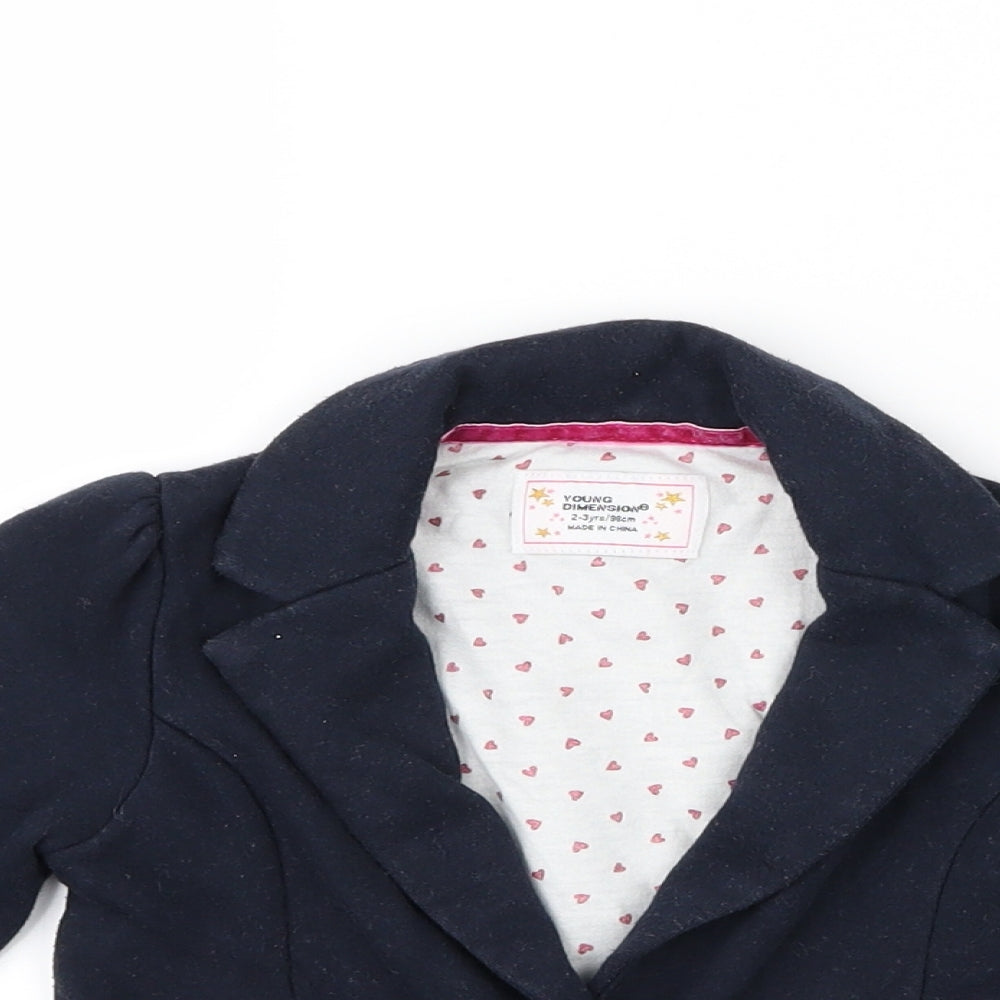 Young Dimension Girls Blue   Jacket  Size 2-3 Years