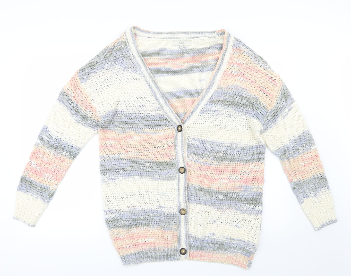NEXT Womens Pink  Knit Cardigan Jumper Size M