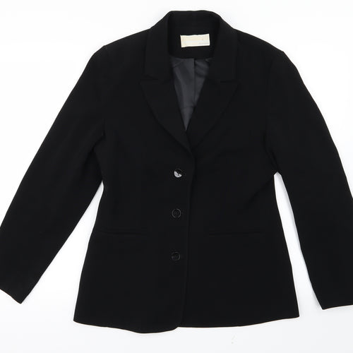 AMARANTO Womens Black   Jacket Blazer Size 12