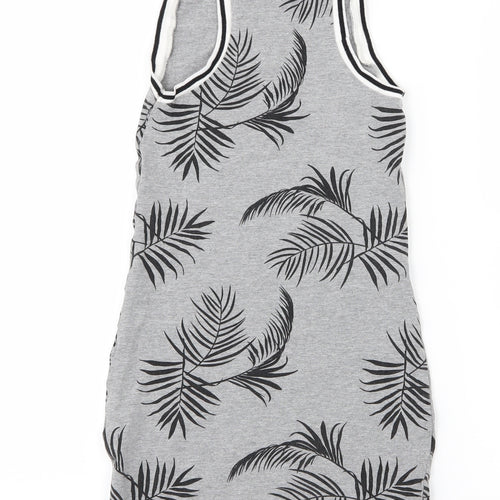 Polinesia Womens Grey Geometric  Mini  Size XS