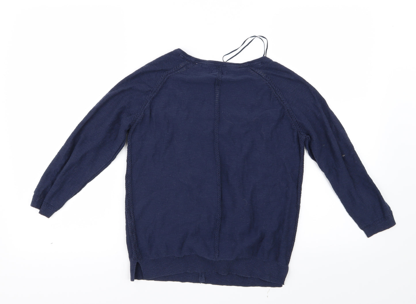 Fat Face Womens Blue  Knit Cardigan Jumper Size 10