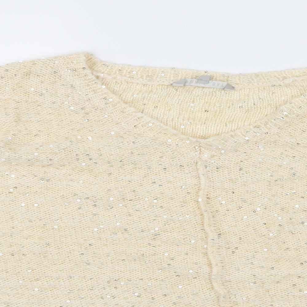 Pebble Bay Womens Ivory  Knit Pullover Jumper Size XL