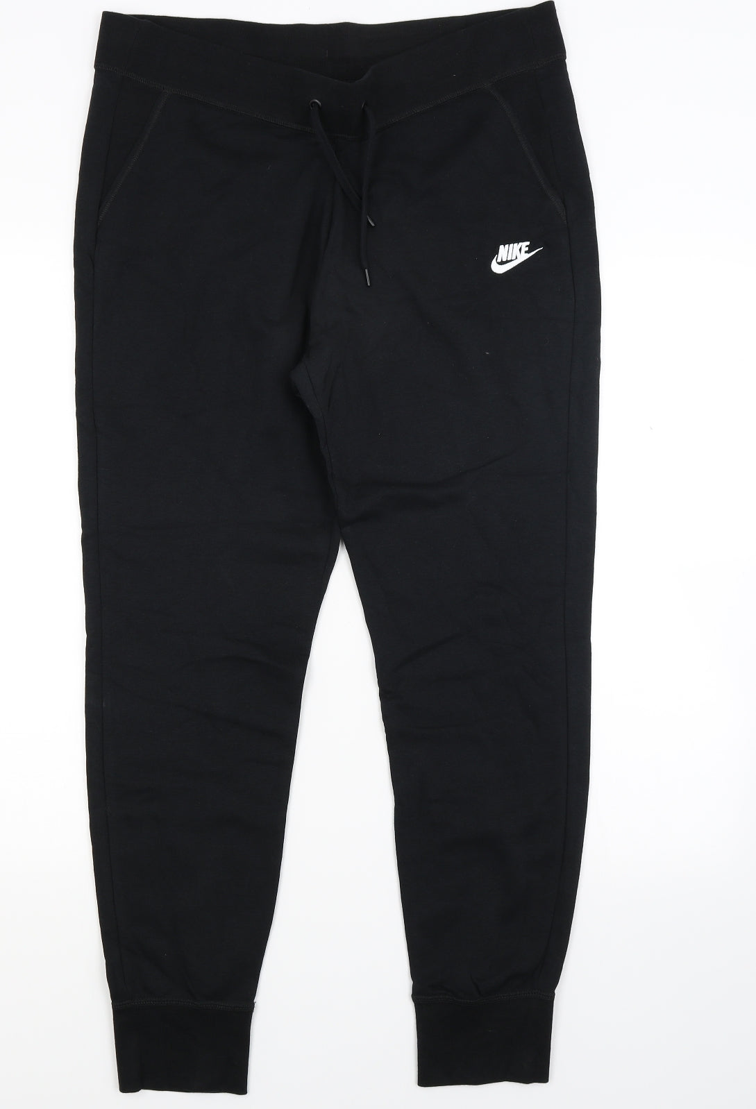 Nike Womens Black  Jersey Jogger Trousers Size XL L27 in