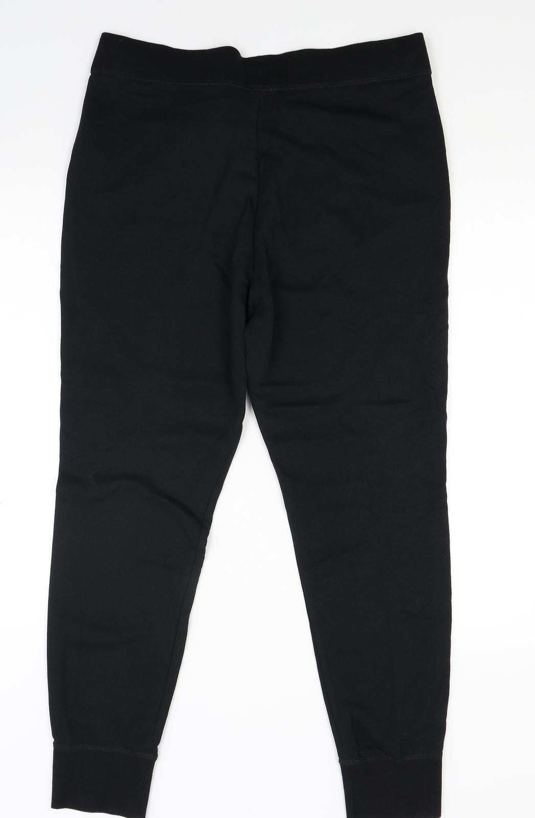Nike Womens Black  Jersey Jogger Trousers Size XL L27 in