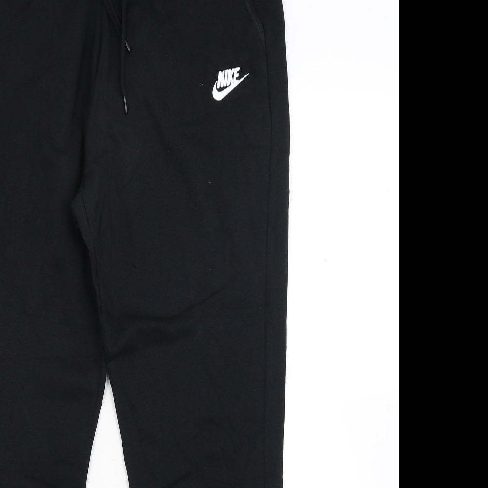Nike Womens Black  Jersey Jogger Trousers Size XL L27 in