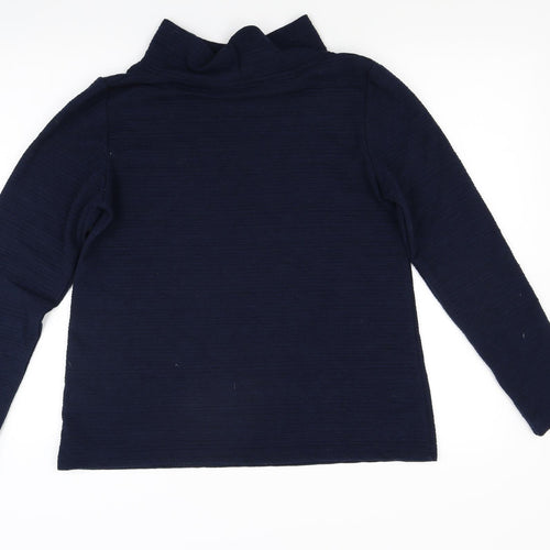 Lilly & me Womens Blue  Knit Pullover Jumper Size 12