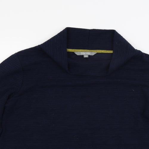 Lilly & me Womens Blue  Knit Pullover Jumper Size 12