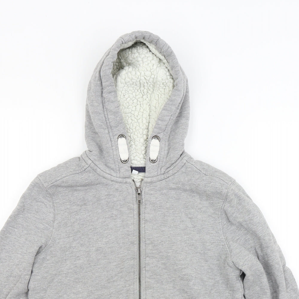 Marks and Spencer Boys Grey   Full Zip Hoodie Size 10 Years