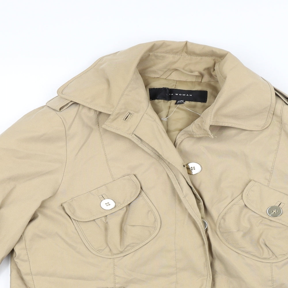 Zara Womens Brown   Jacket Coat Size L