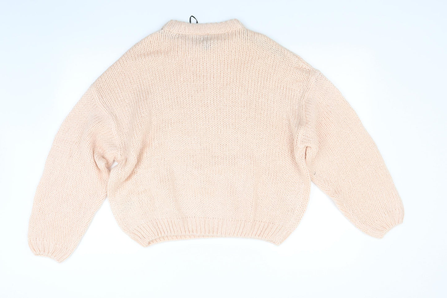 Divided Womens Pink  Knit Pullover Jumper Size M