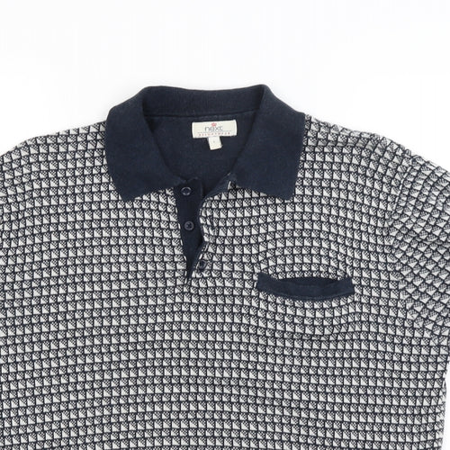 NEXT Mens Grey  Knit  Polo Size L