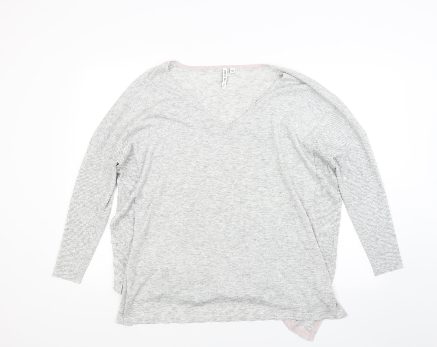 Capsule Womens Grey  Knit Pullover Jumper Size 22