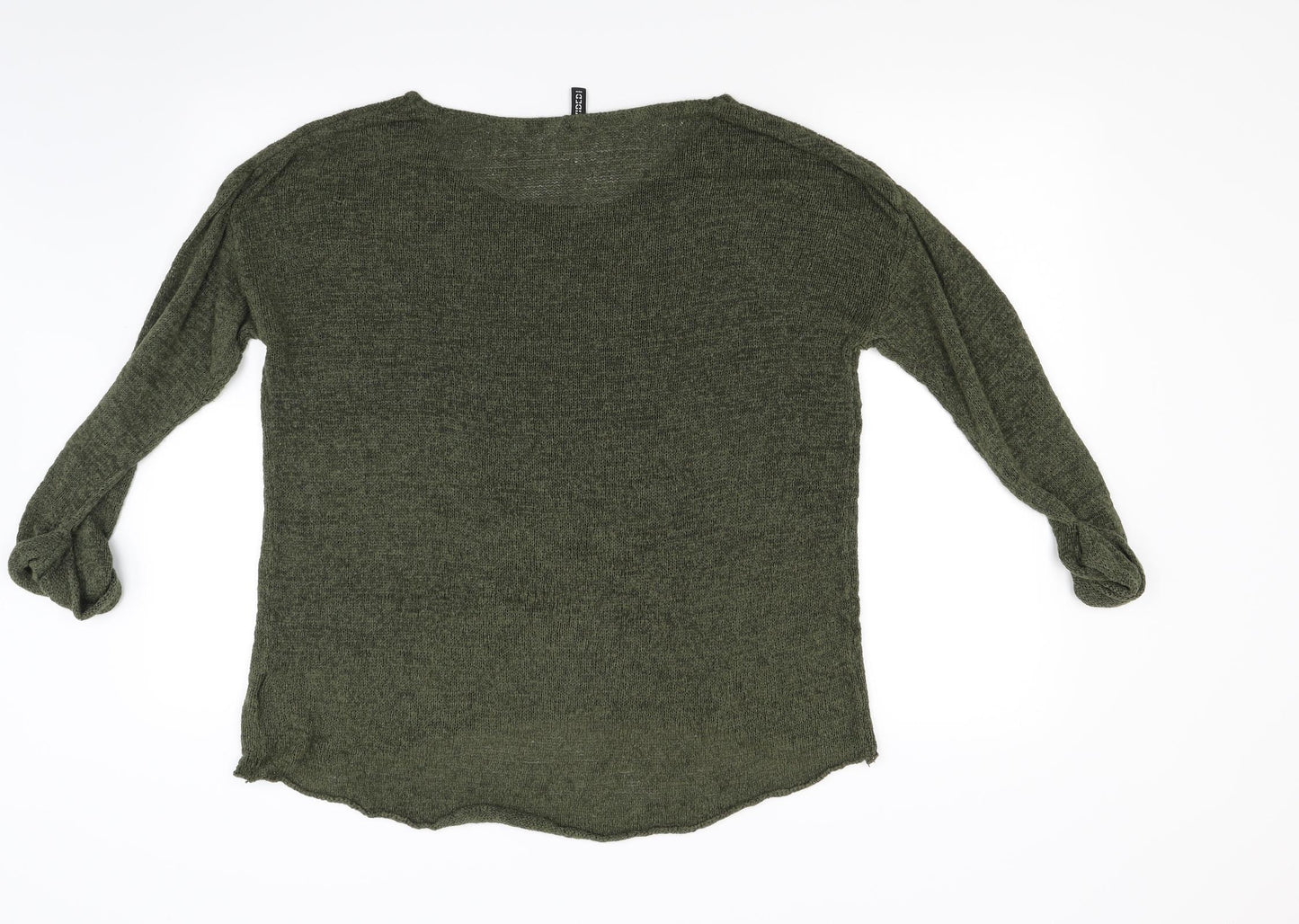 Divided Womens Green  Knit Pullover Jumper Size M