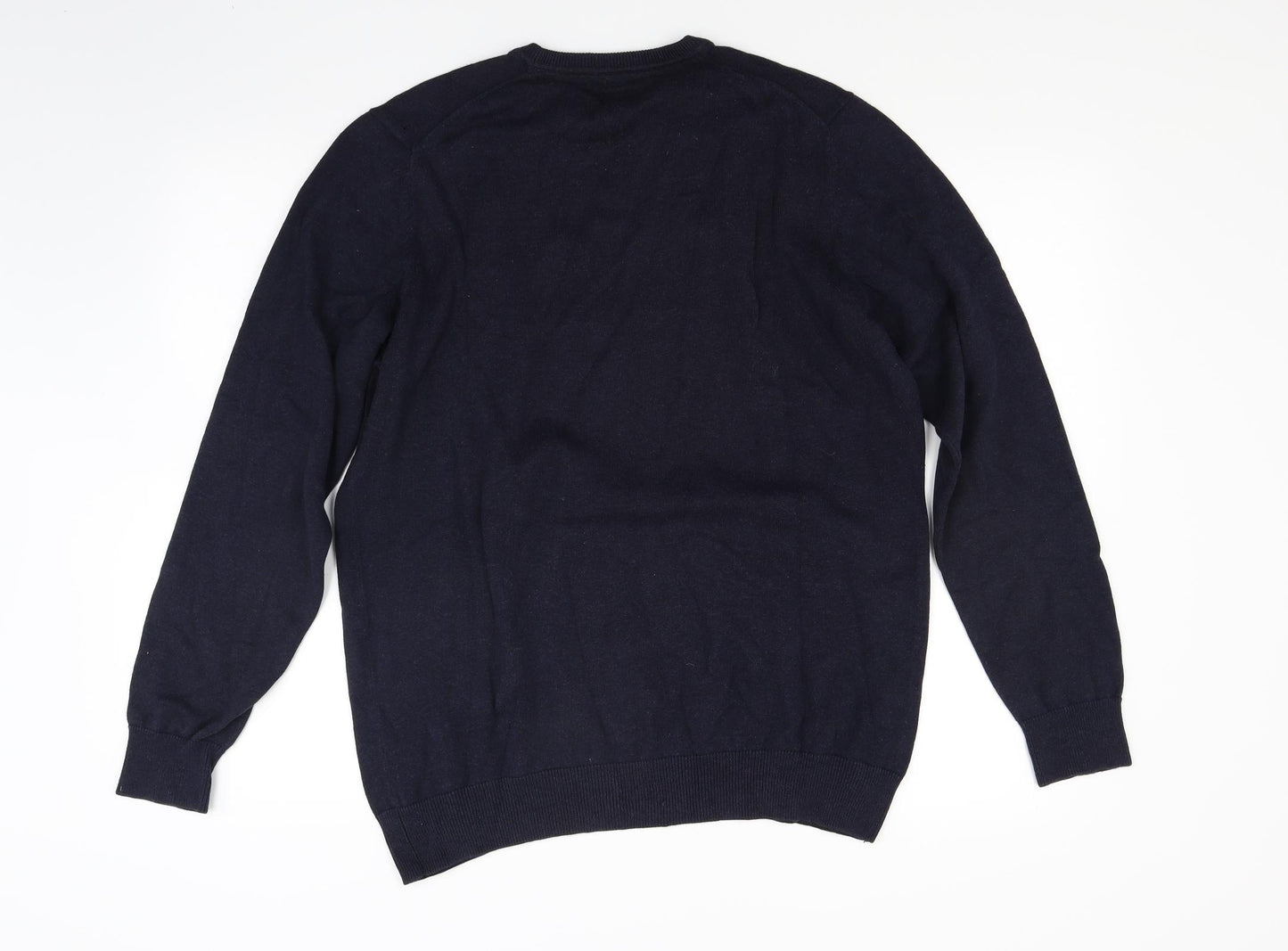 JP Cole Mens Blue  Knit Pullover Jumper Size M