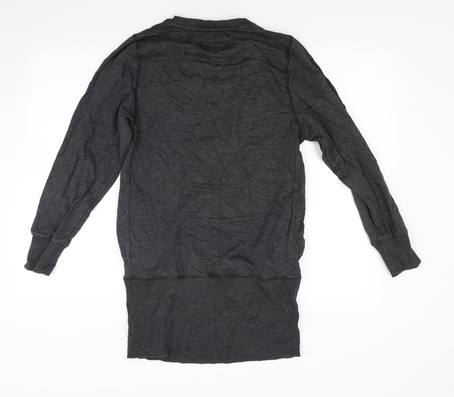 Bamboo Clothing Womens Grey  Jacquard Jumper Dress  Size 10