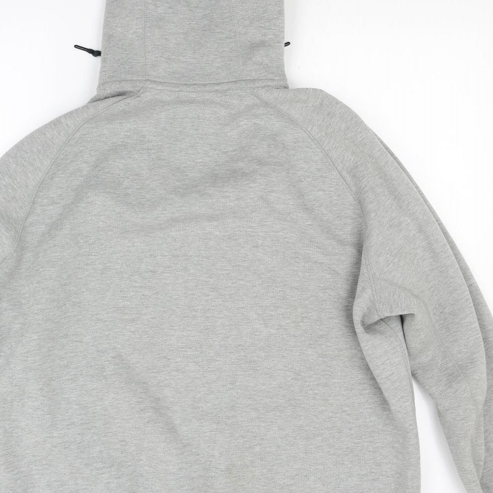 Nike Mens Grey  Jersey Full Zip Hoodie Size XL