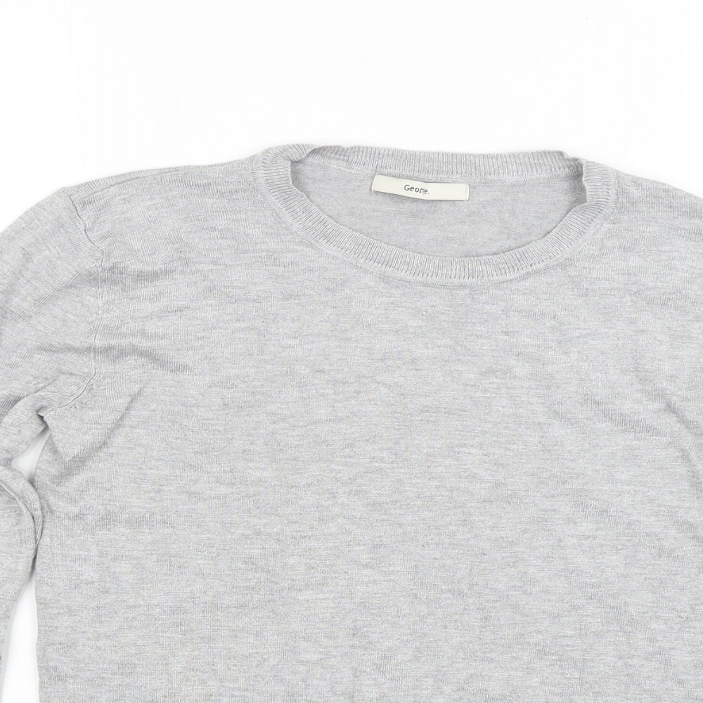 George Womens Grey  Knit Pullover Jumper Size 8