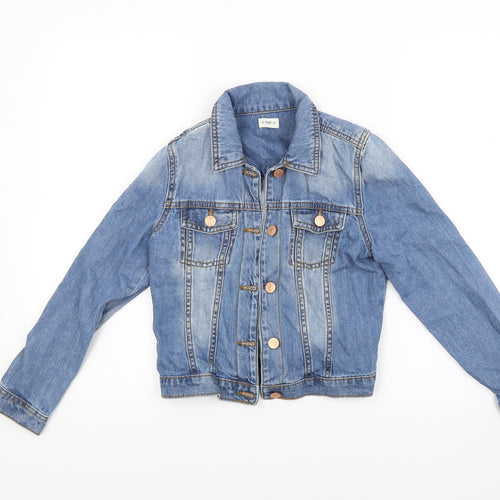 F&F Girls Blue  Denim Jacket  Size 9-10 Years