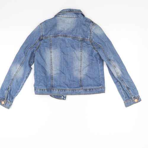 F&F Girls Blue  Denim Jacket  Size 9-10 Years