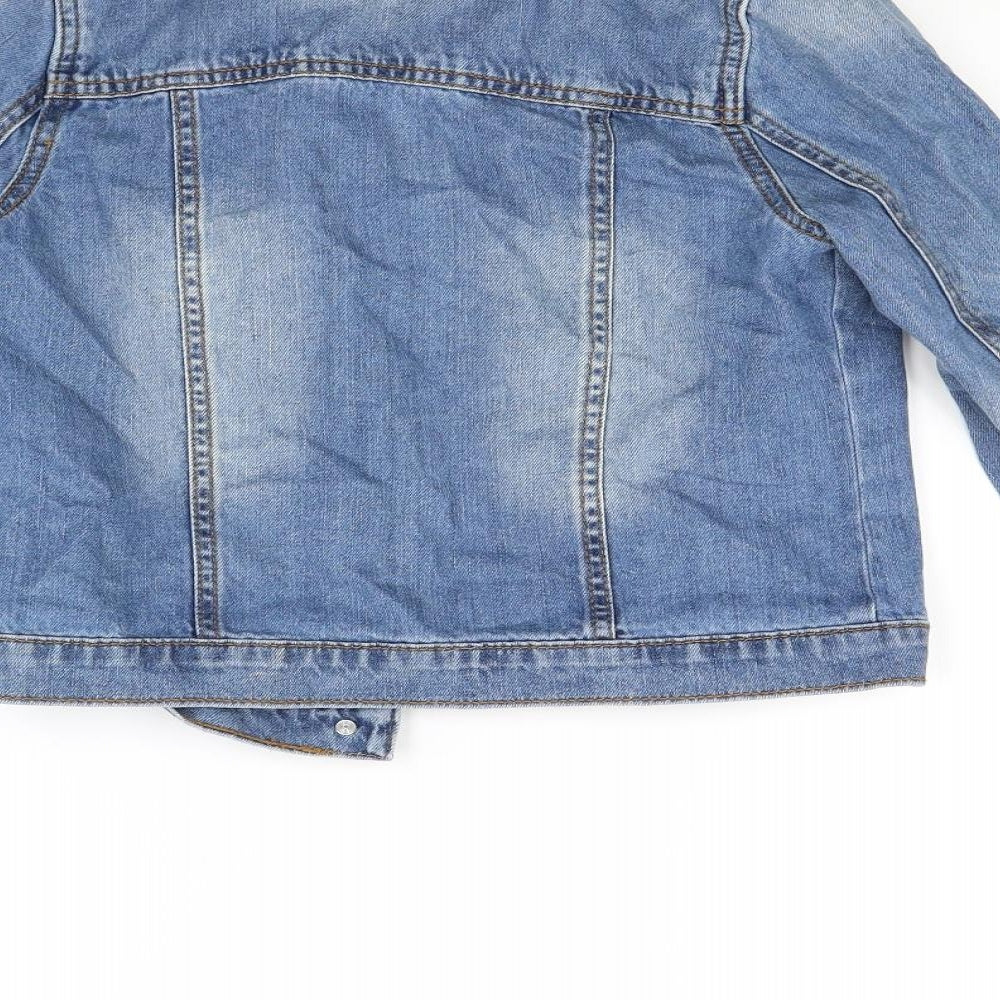 F&F Girls Blue  Denim Jacket  Size 9-10 Years